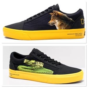 VANS X NATIONAL GEOGRAPHIC Photo Ark Old School Skate Sneakers Size 12